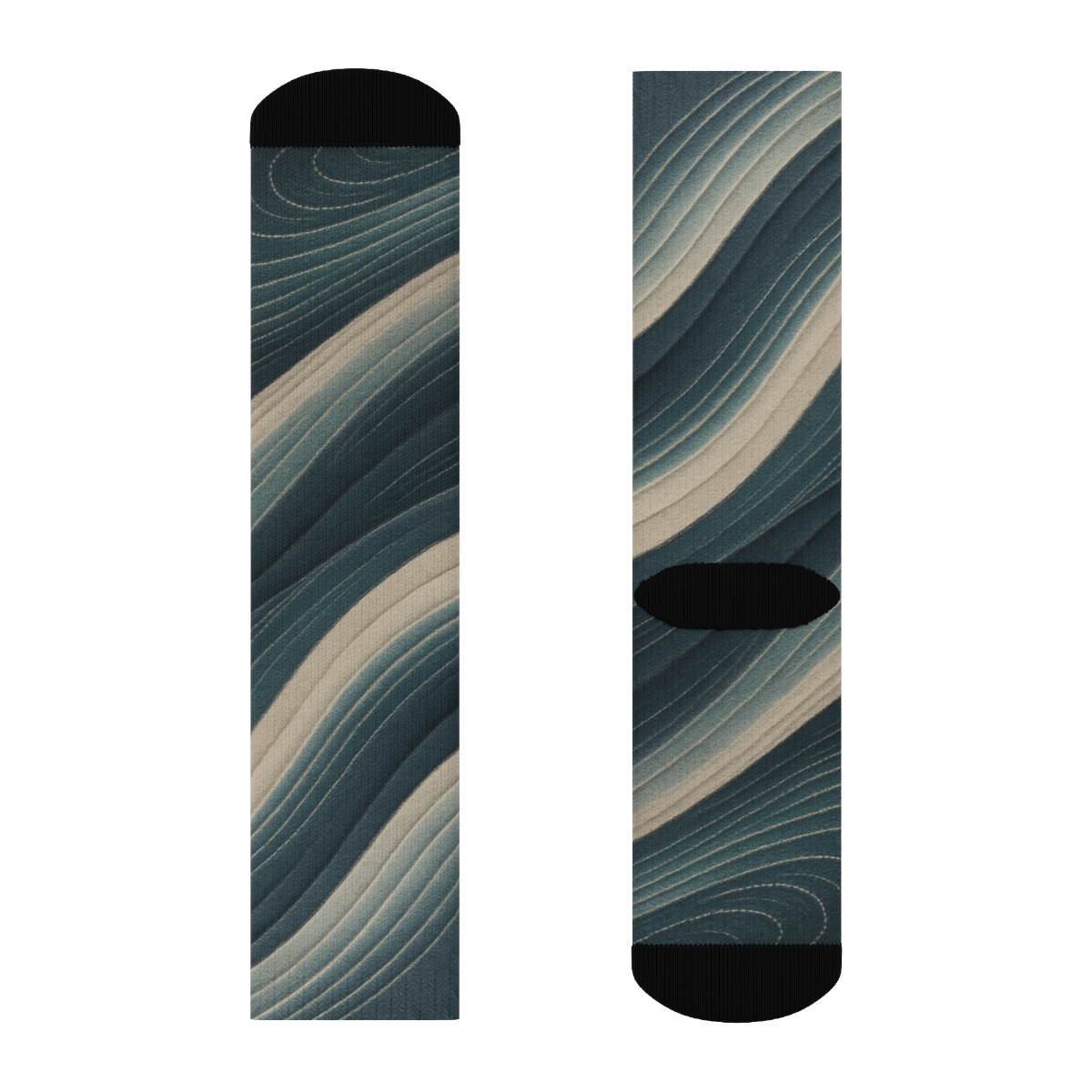 Wind Carved Ripple Arc Spectrum sports performance socks