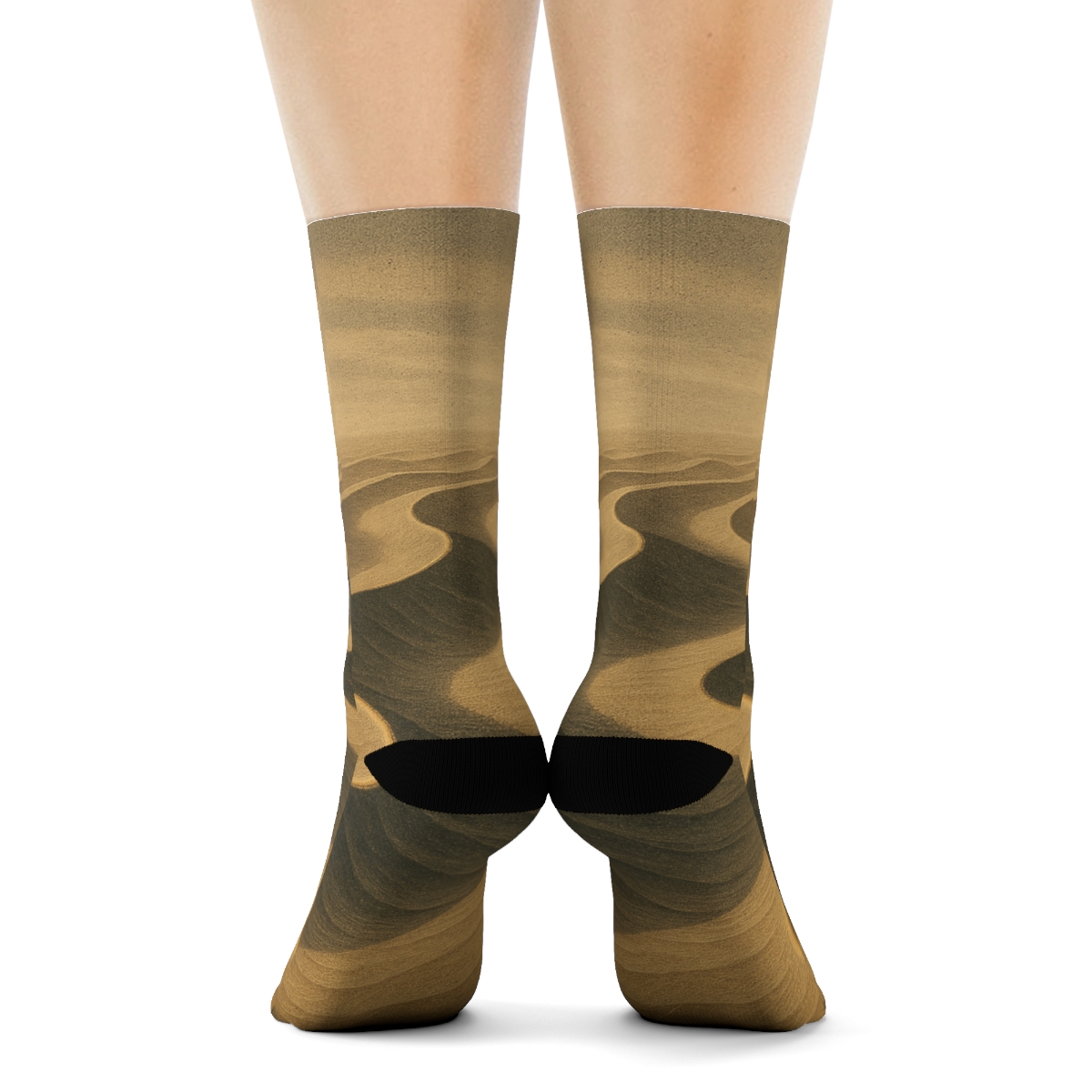 Wind Carved Ripple Lattice unique printed socks