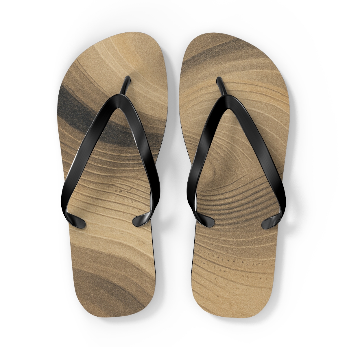 Wind Scour Arc Ripple Weave custom flip flops