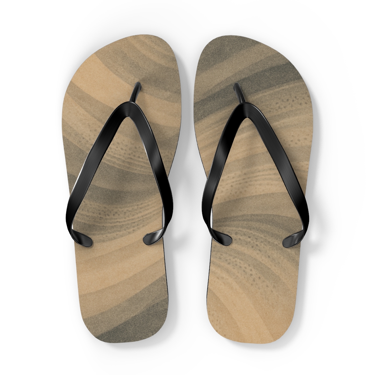 Wind Sculpted Arc Weave colorful rubber flip flops