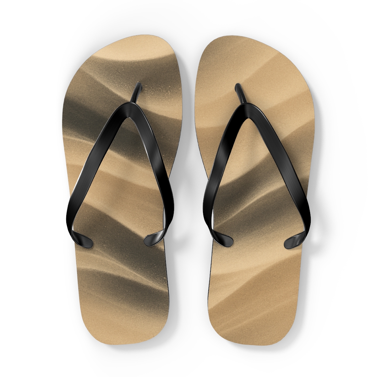 Wind Sculpted Arc Weave unique graphic flip flops