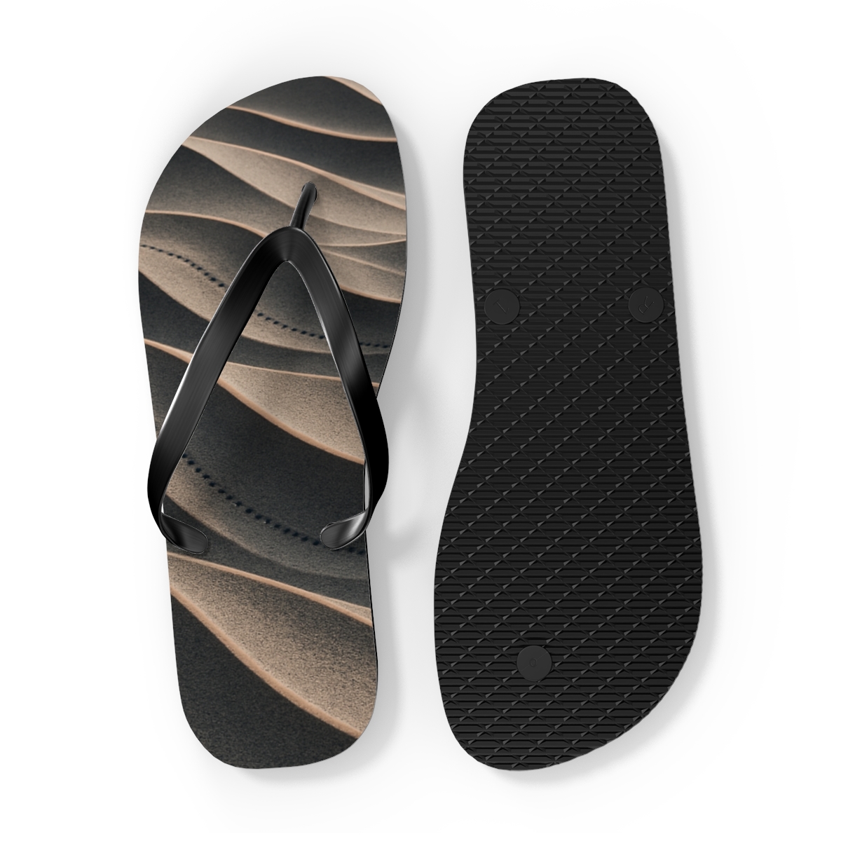 Wind Sculpted Ripple Arc Array comfortable casual flip flops