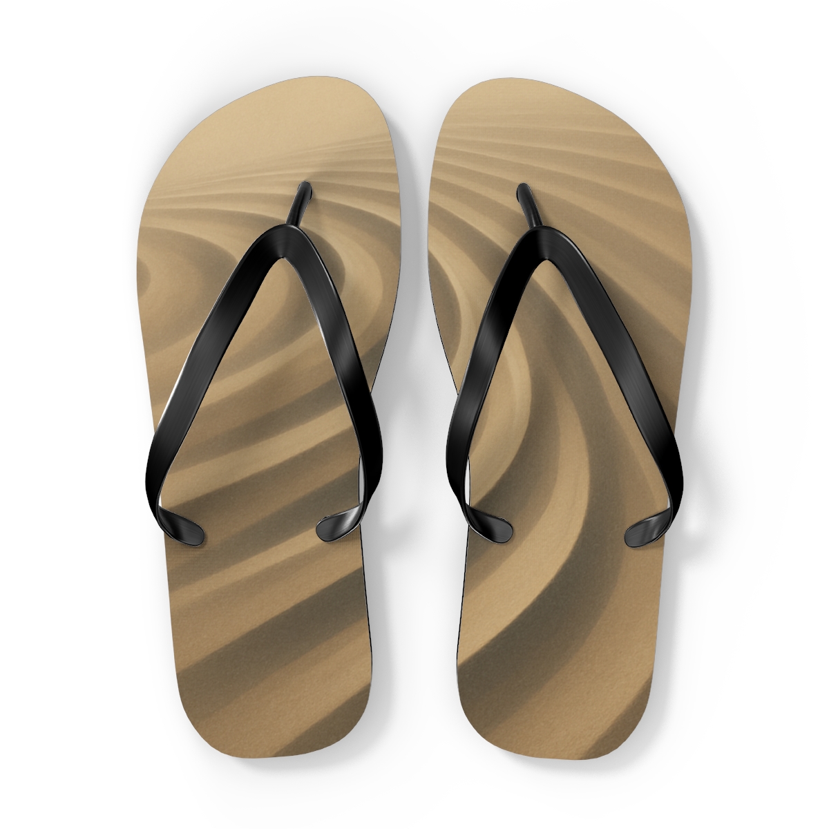 Wind Sculpted Ripple Arcfield designer logo flip flops