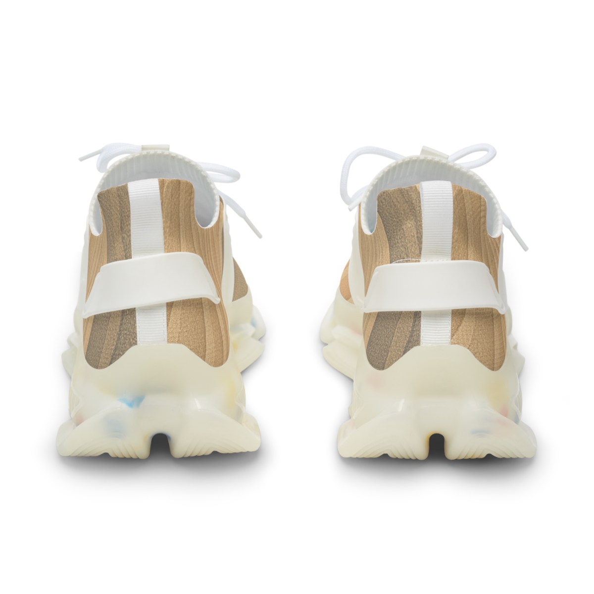 Wind Sculpted Ripple Arcs personalized athletic sneakers