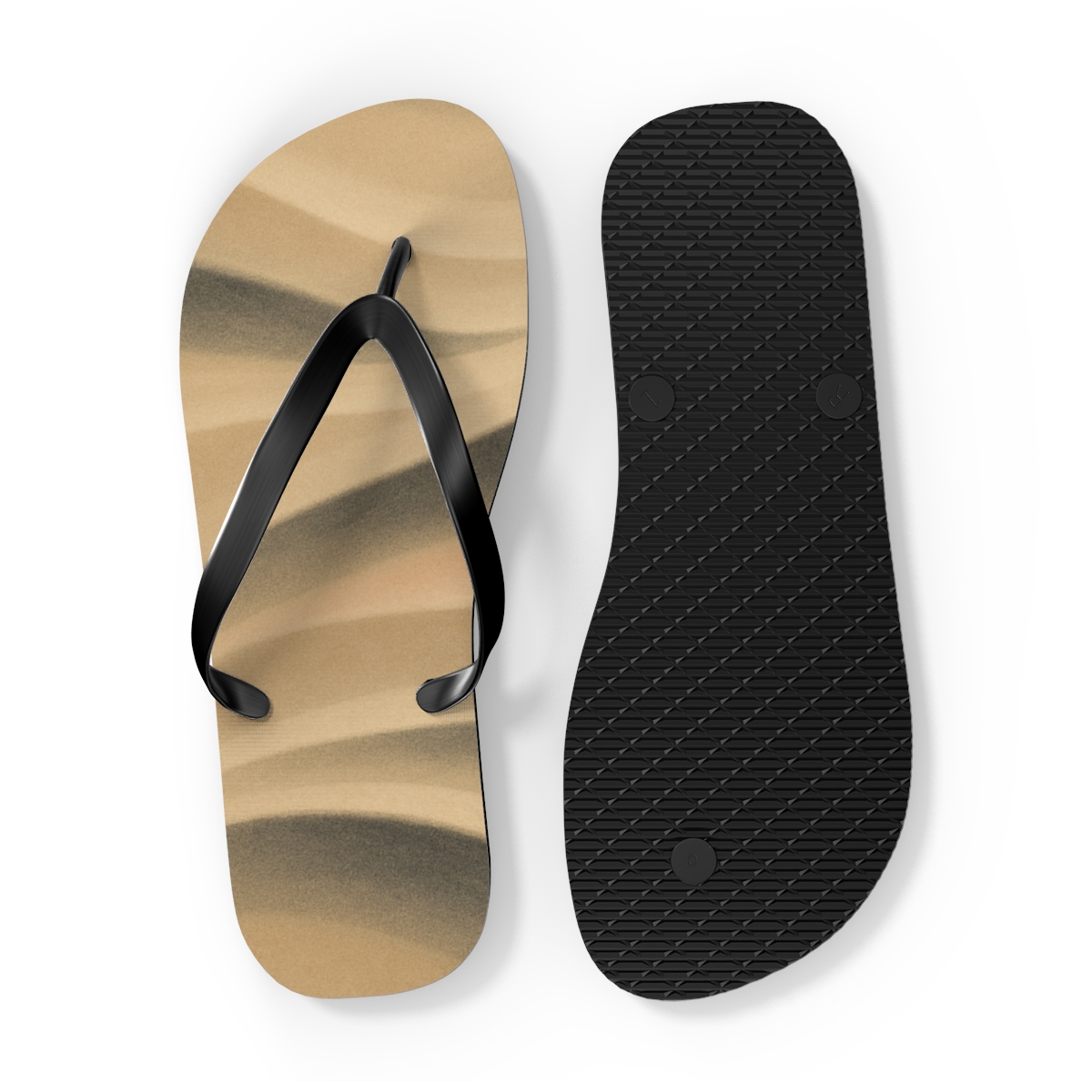 Wind Sculpted Ripple Arcs comfortable casual flip flops