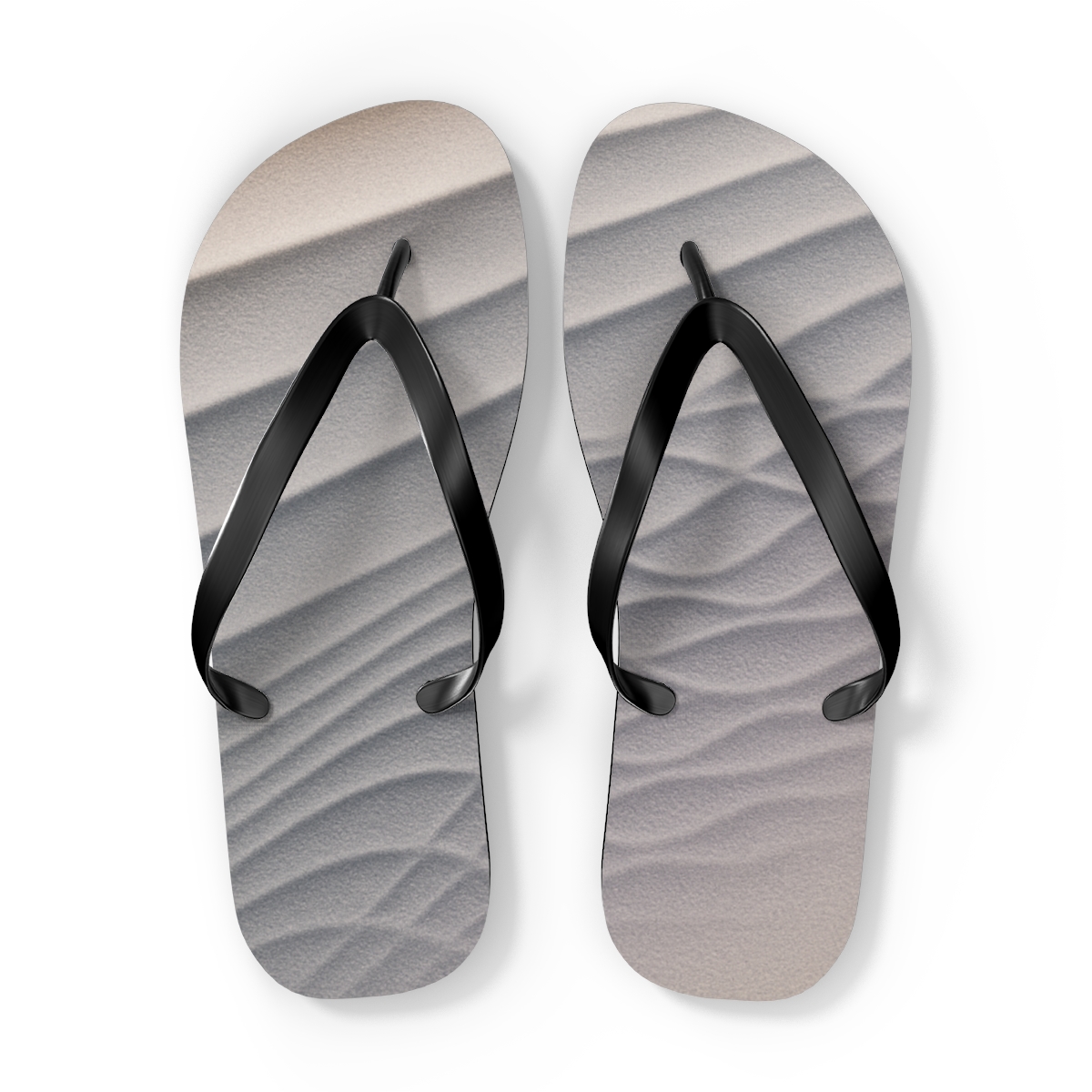Wind Sculpted Ripple Loom designer logo flip flops