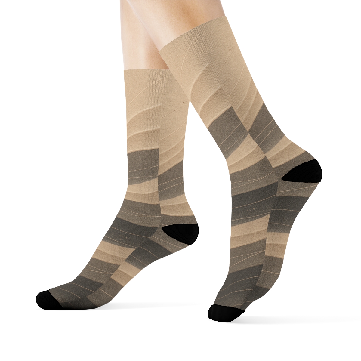Wind Sculpted Ripple Veil trendy colorful socks