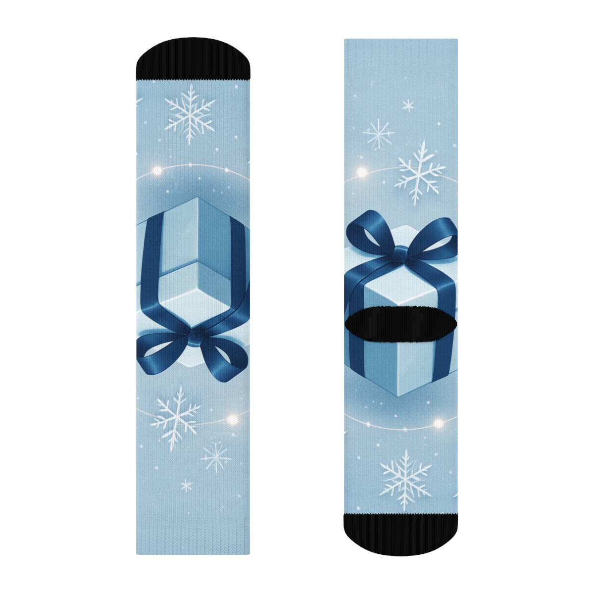 Winter Frost Gift Orbit personalized cozy socks
