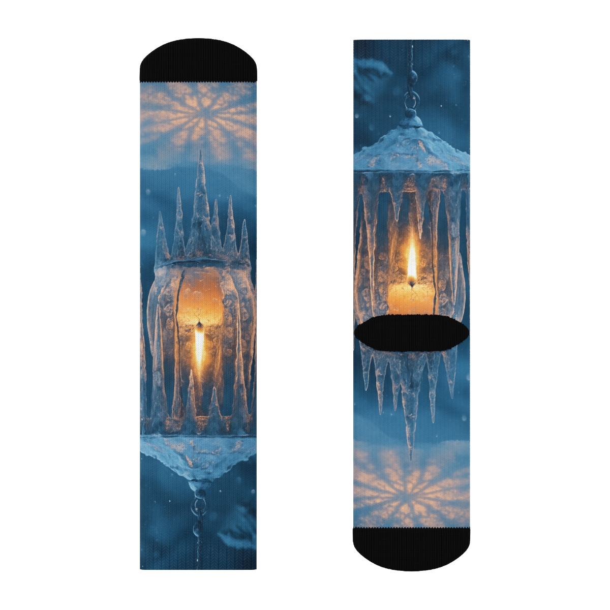 Winter Icicle Lantern comfortable cotton socks