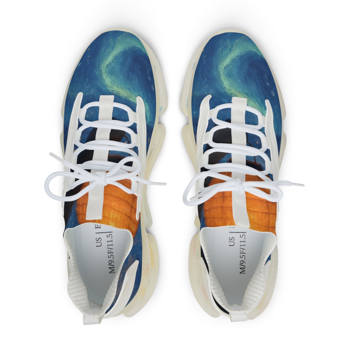 Winter Lantern Aurora personalized athletic sneakers