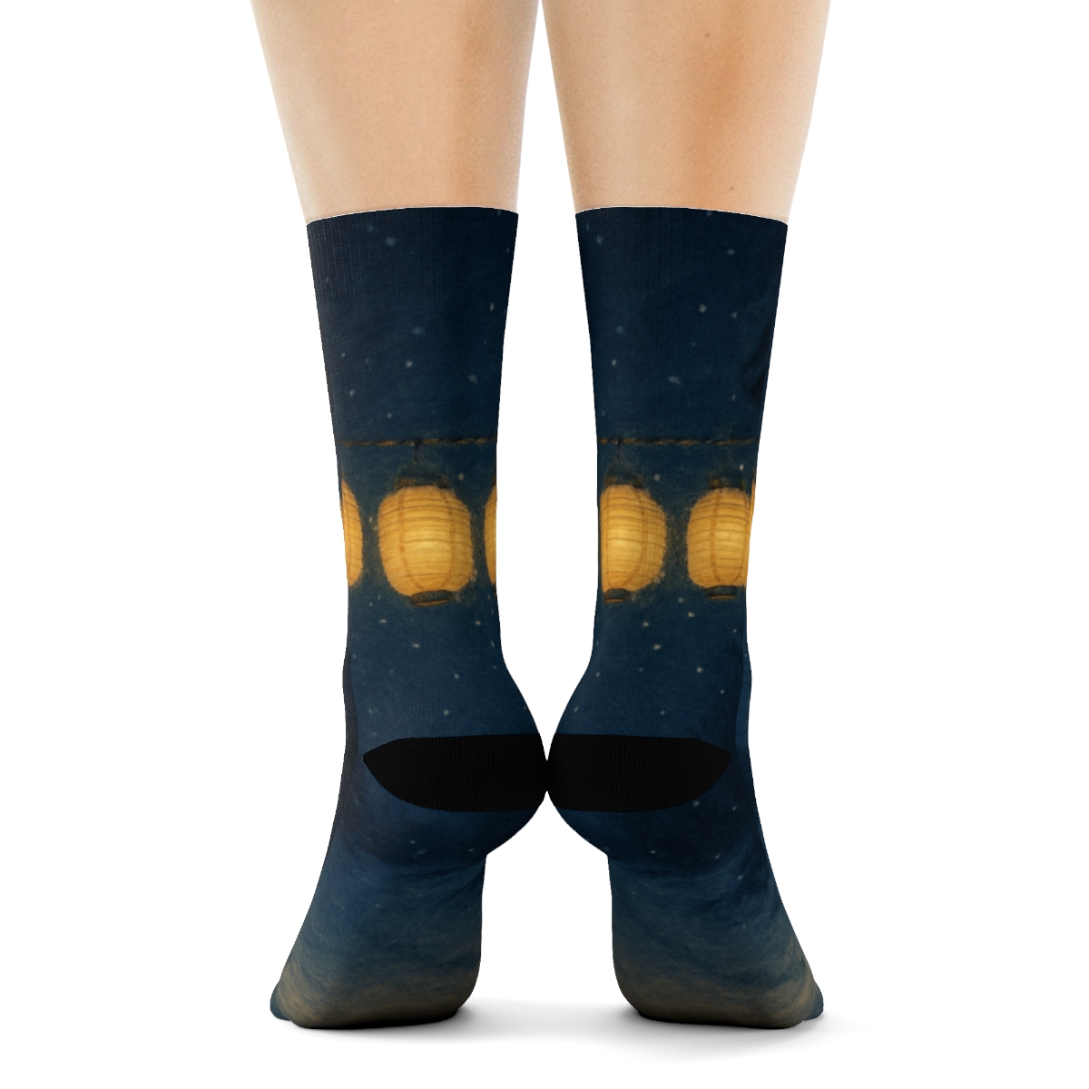 Winter Lantern Starlight trendy colorful socks