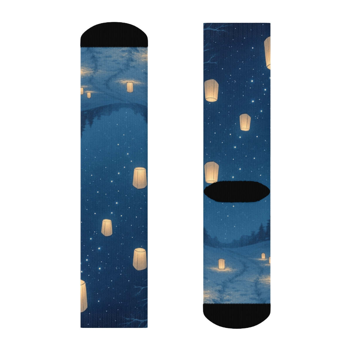 Winter Lantern Starlight comfortable cotton socks