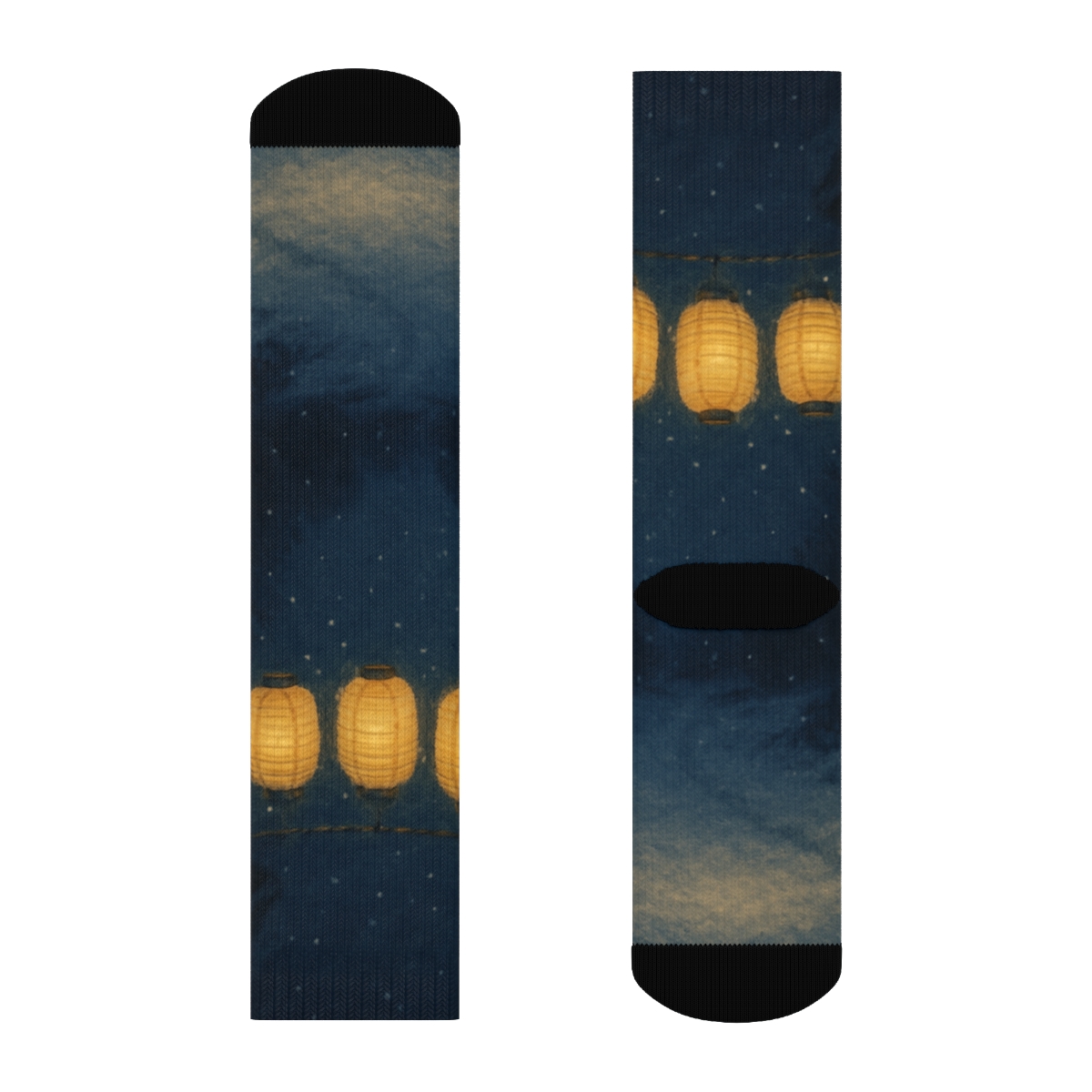 Winter Lantern Starlight trendy colorful socks