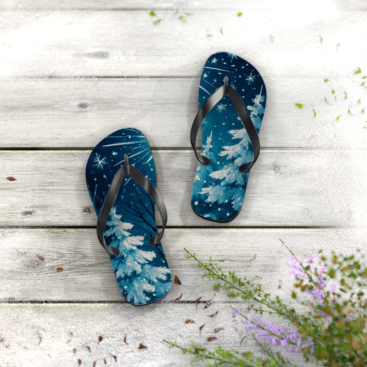 Midnight Spark Serenity Flip Flops