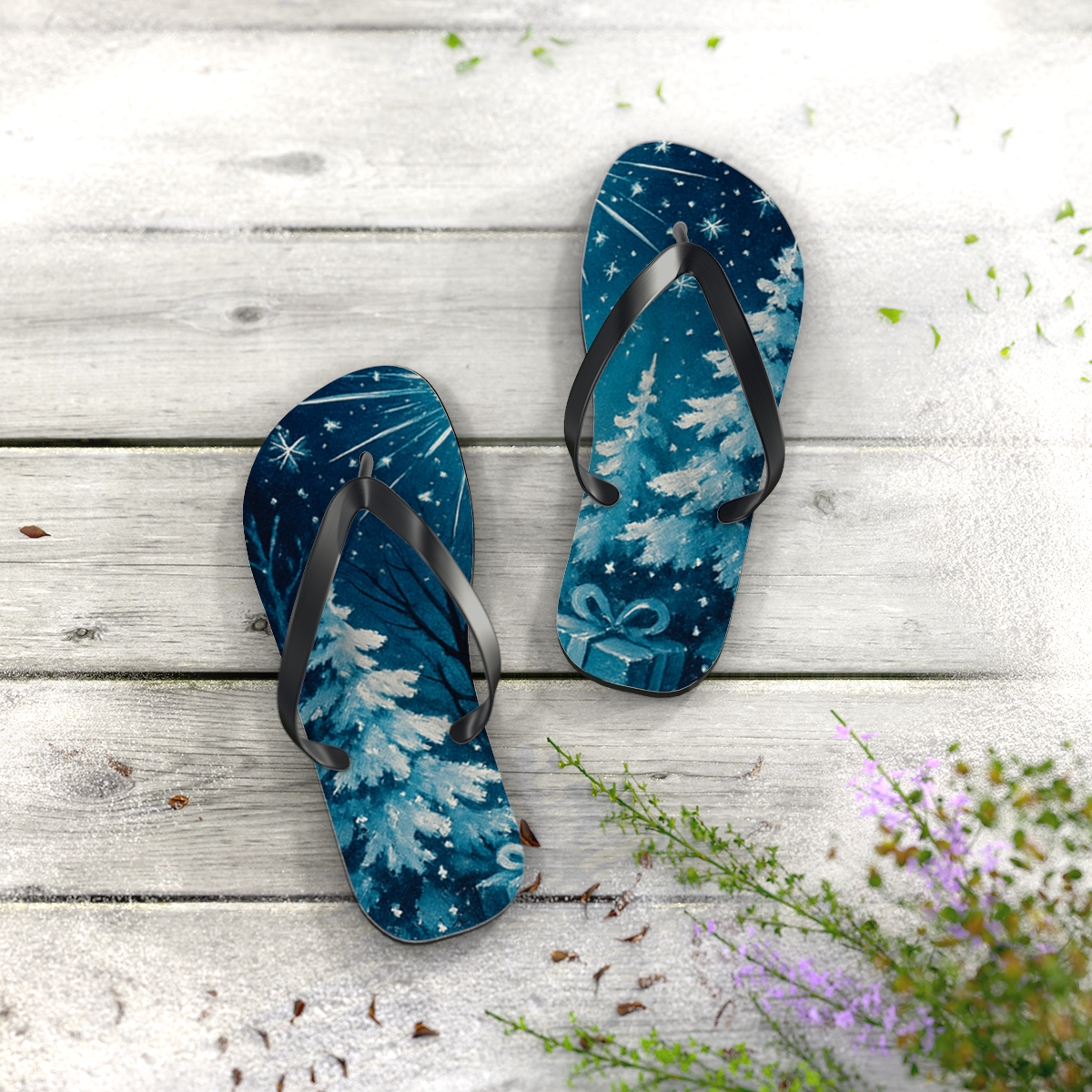 Midnight Spark Serenity Flip Flops
