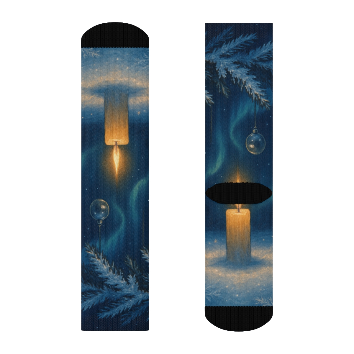 Winter Solstice Aurora Ornaments warm winter socks