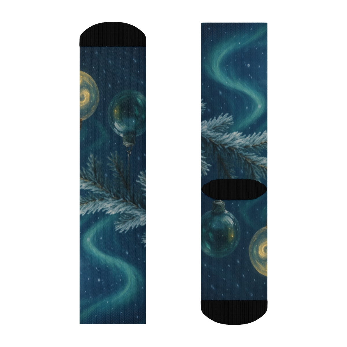 Winter Solstice Aurora Ornaments trendy colorful socks