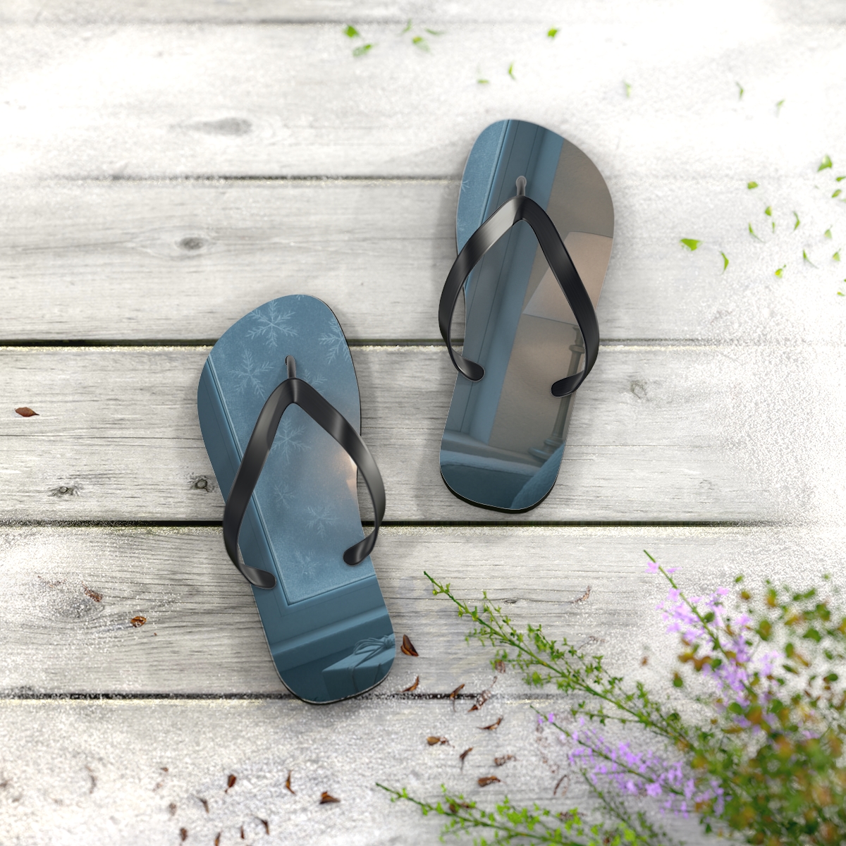 Frosted Serenity Flip Flops