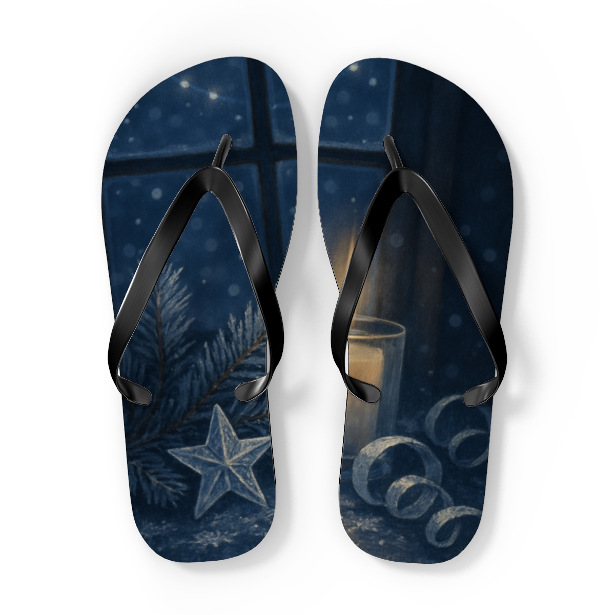 Winter Solstice Star Ornament Drift stylish summer flip flops