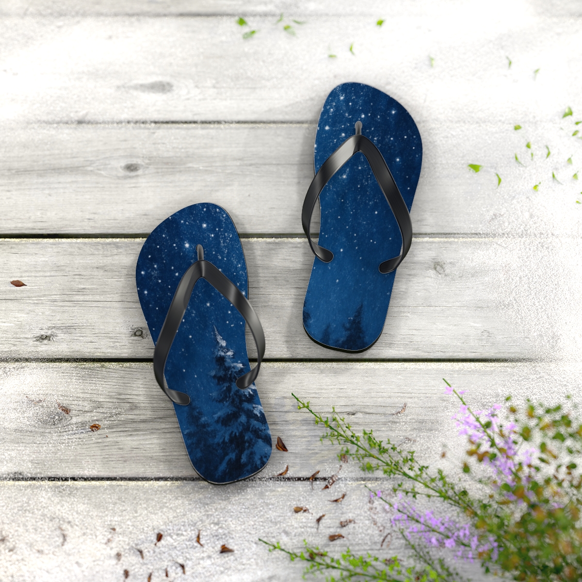Solstice Night Radiance Flip Flops