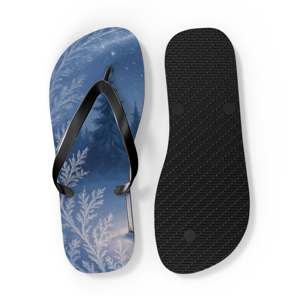 Winter Solstice Starlace soft sole flip flops