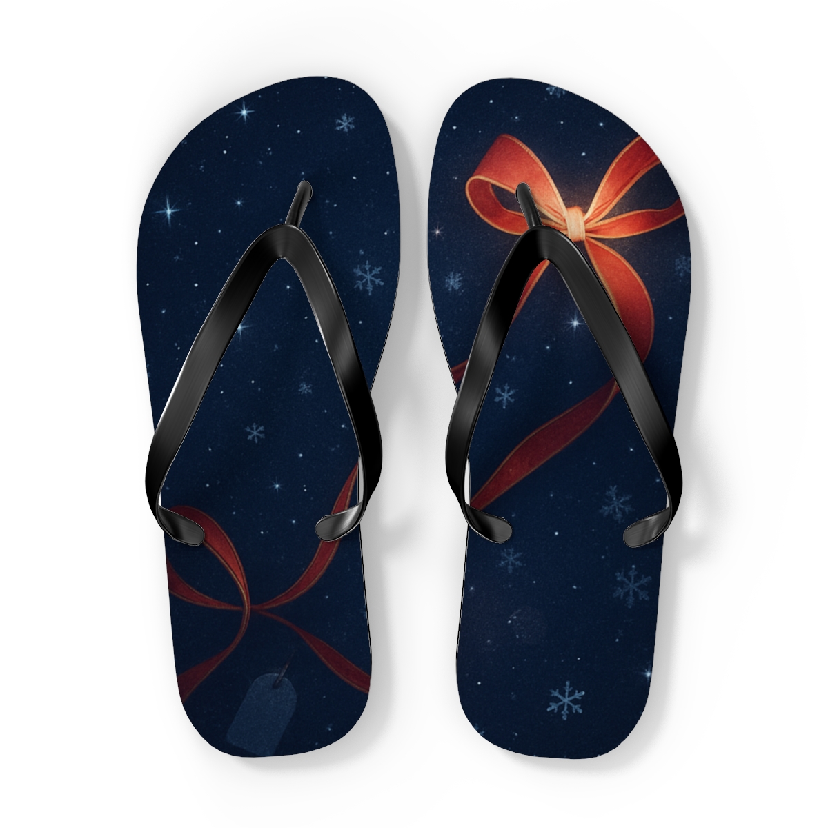 Winter Stardust Gift Ribbon comfortable casual flip flops