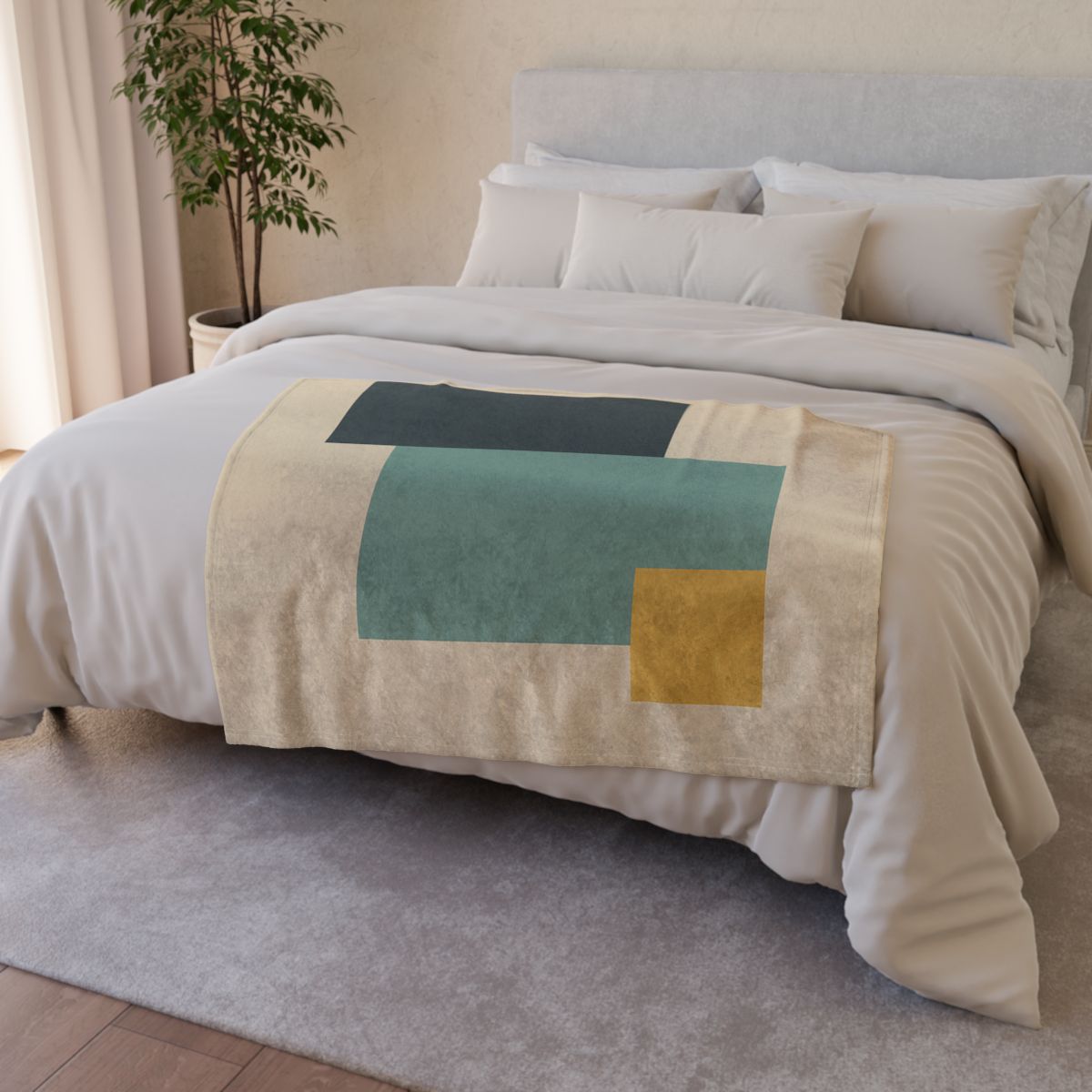 Offset Trio Of Blocks custom blankets