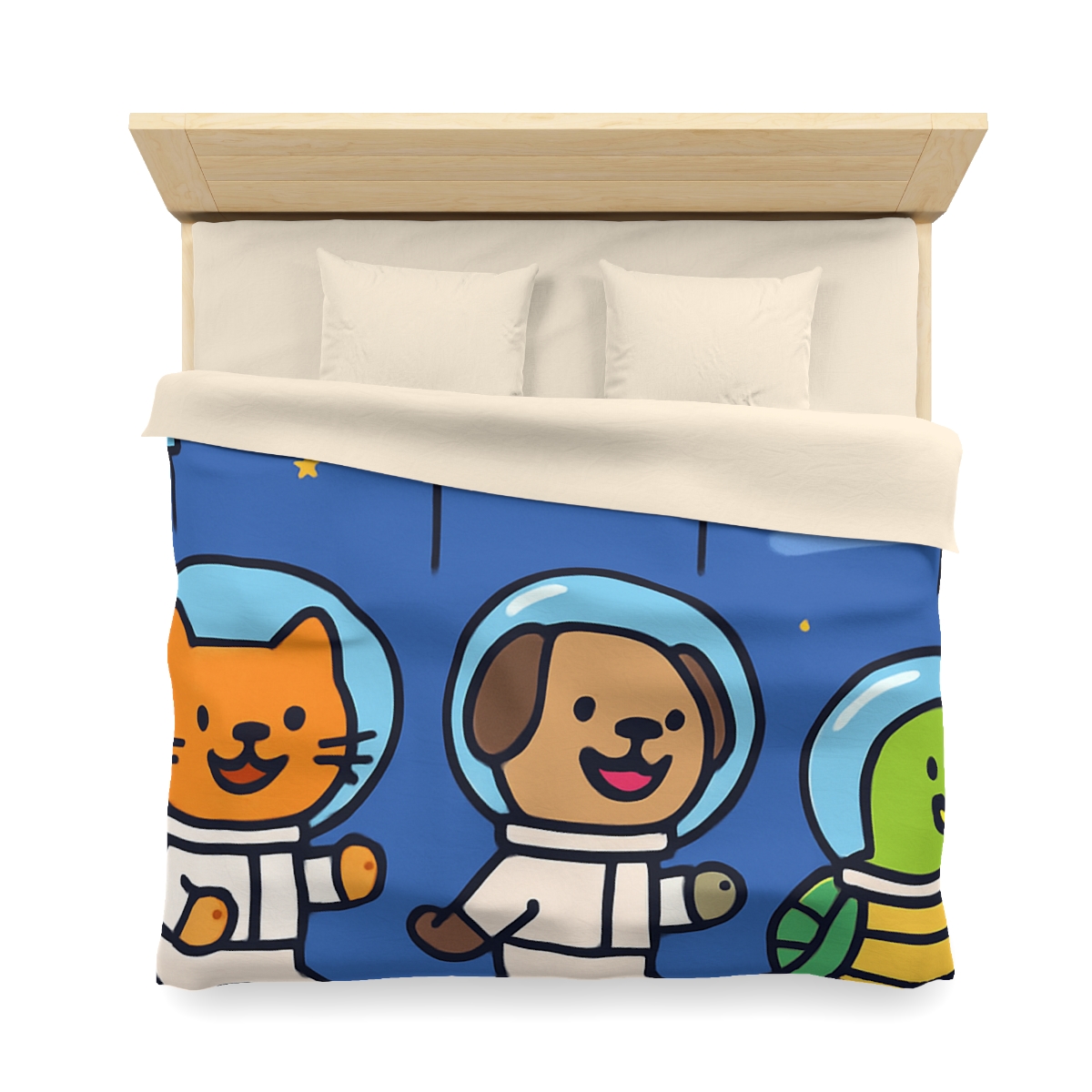 Planet Parade Of The Animal Astronauts designer printed duvets