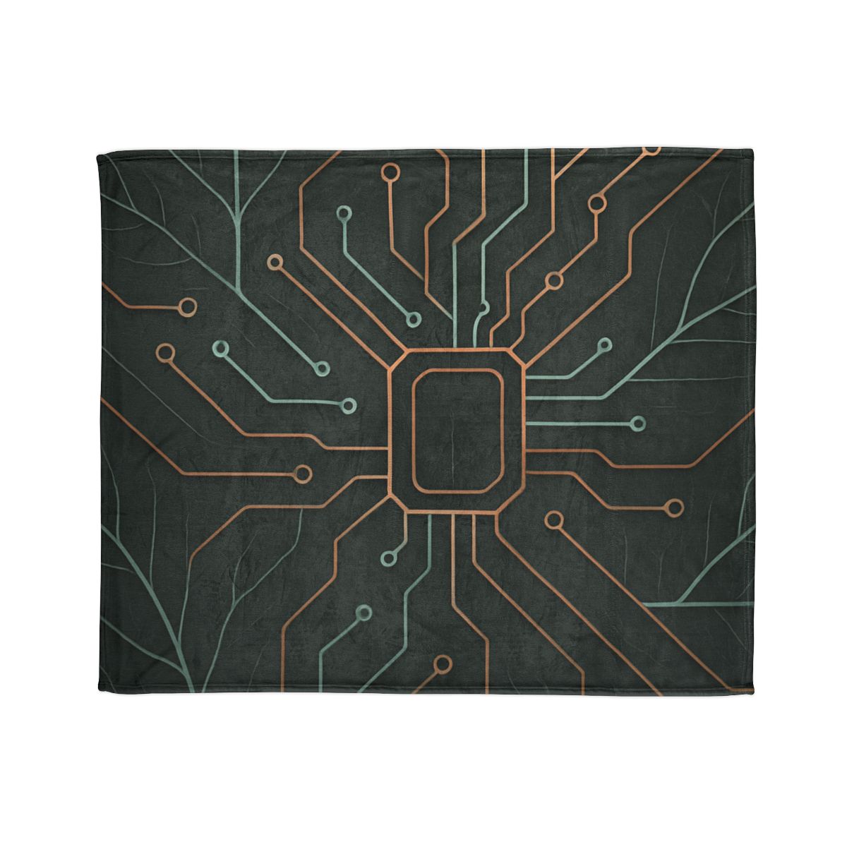 Leaf Vein Circuitry designer printed blankets