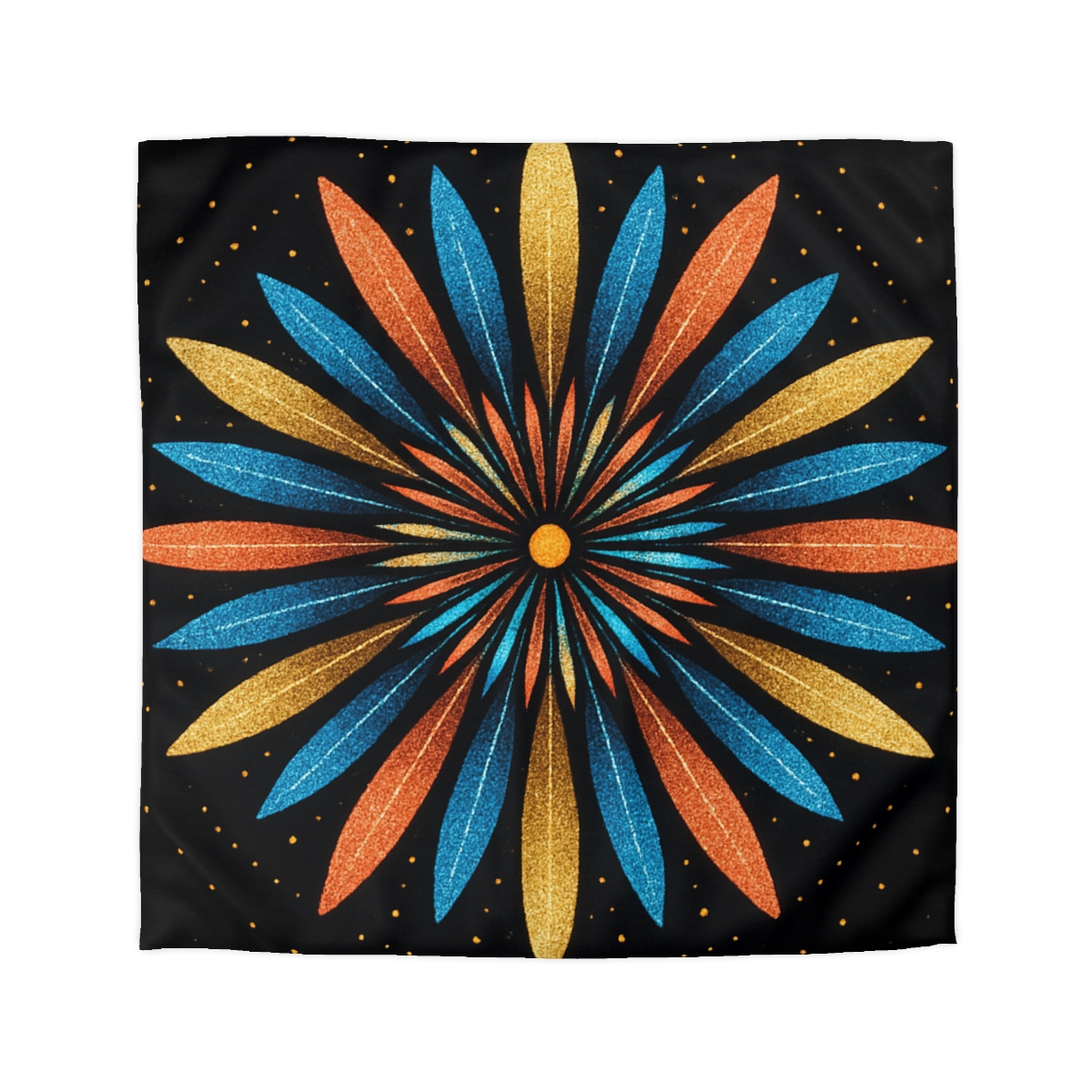 Starburst Mandala Bloom personalized bedding duvets