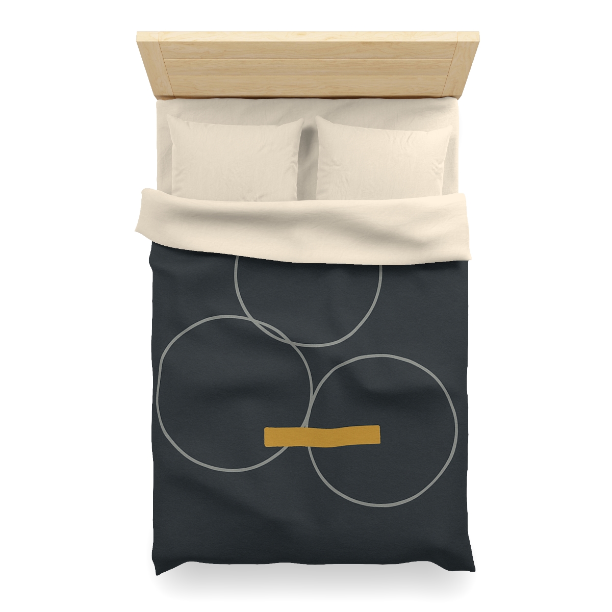 Three Rings With Shared Tangent Bar personalized bedding duvets