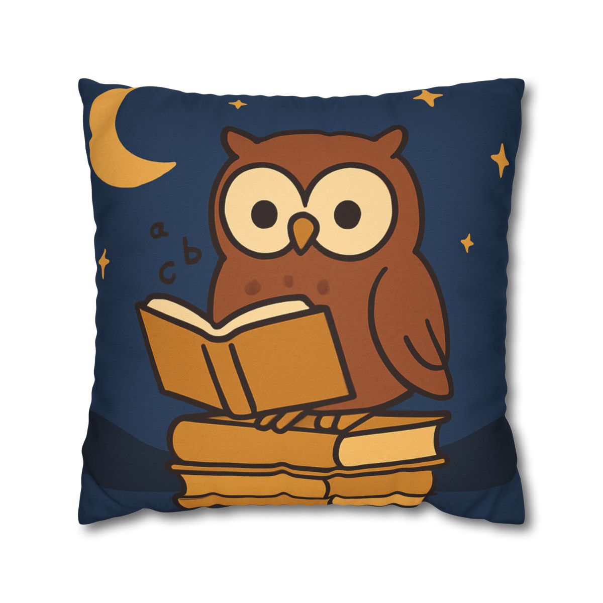 Moonlight Owl Library soft cotton pillow cases