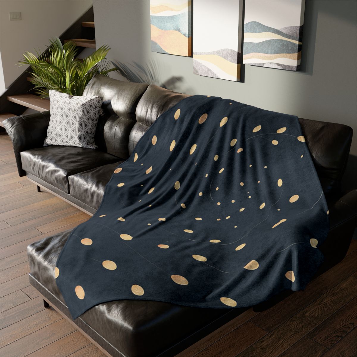 Seed Cluster Constellation soft fleece blankets