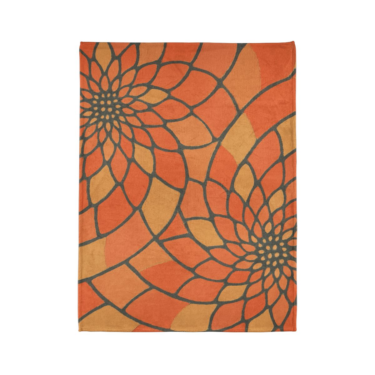 Petal Spiral Matrix soft fleece blankets