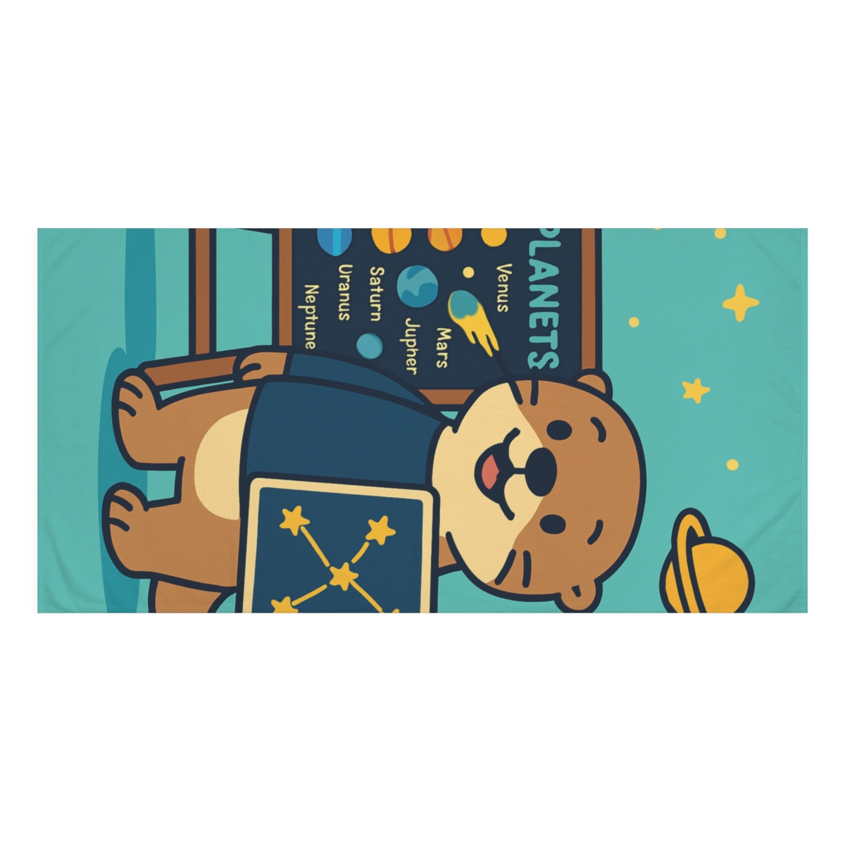 Comet Classroom Otter stylish beach towels