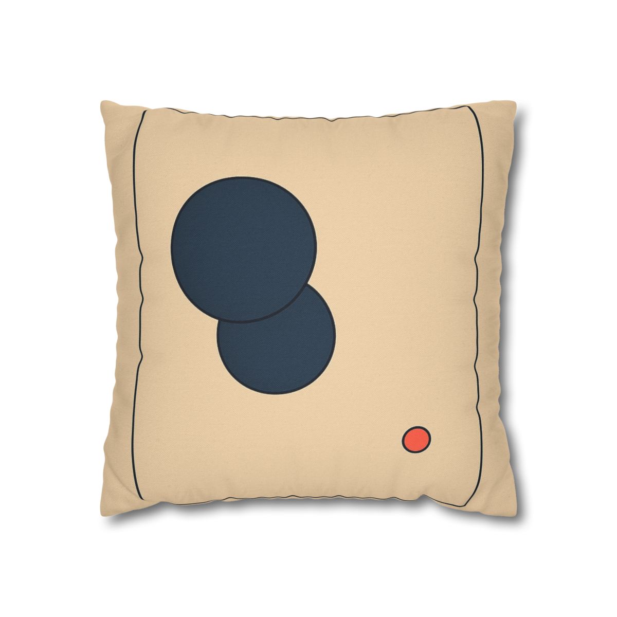 Offset Frame With Two Quiet Discs stylish decorative pillowcases