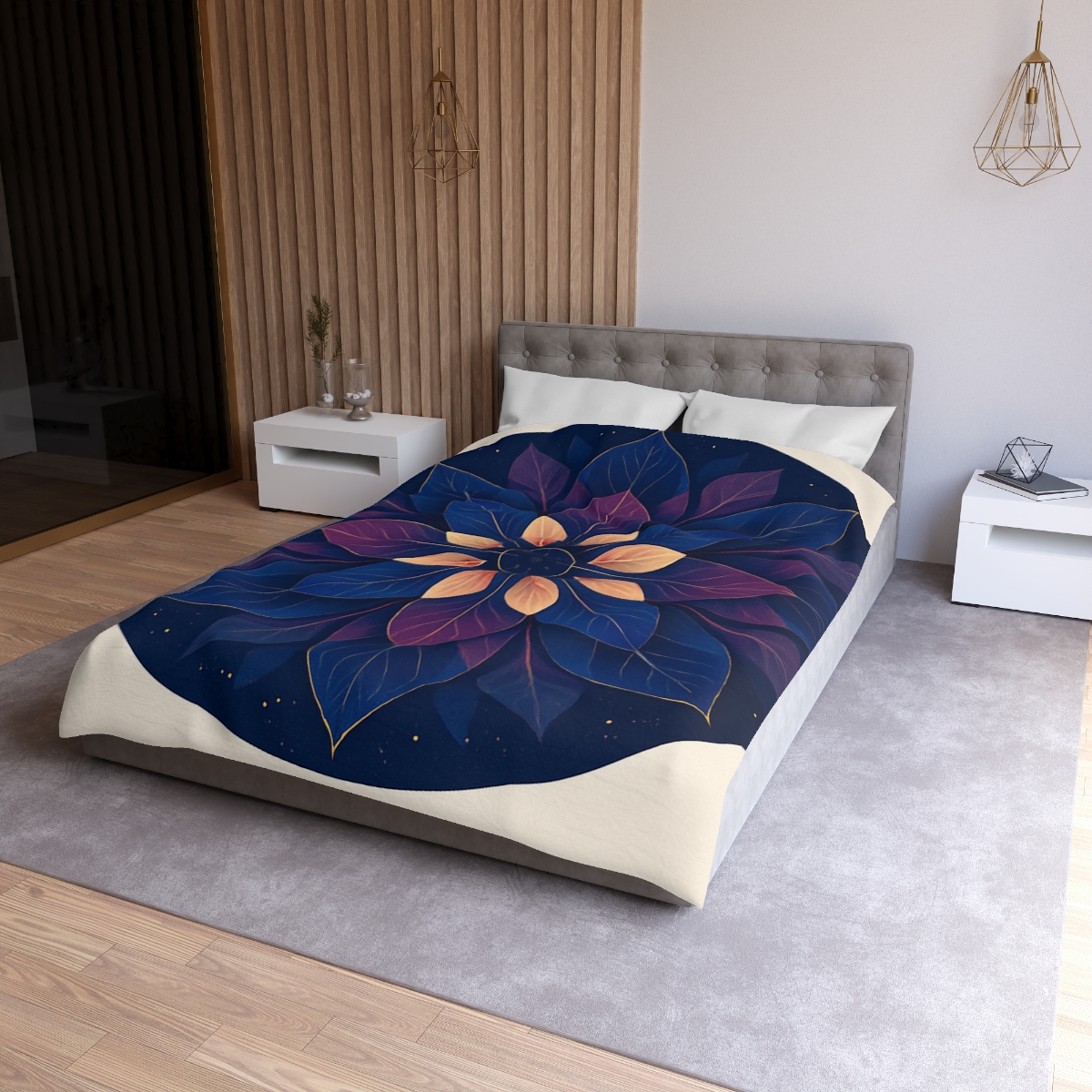 Petal Prism Mandala designer printed duvets
