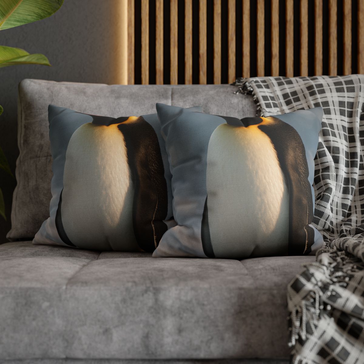 Aurora Drift Emperor Penguin unique gift pillow cases