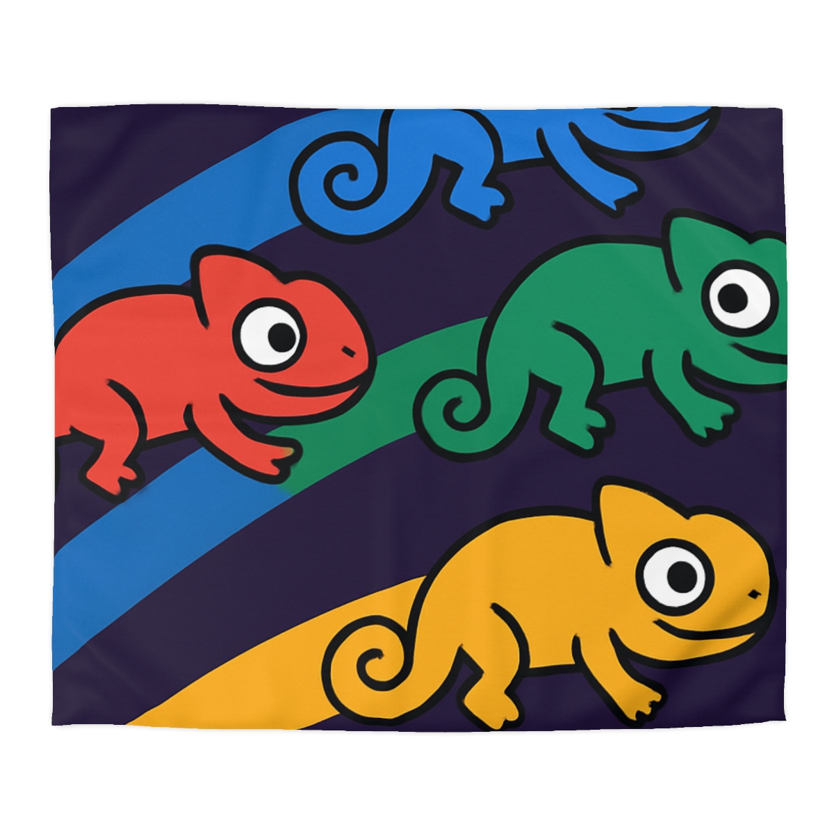 Comet Chameleons Color Changing Race stylish duvet covers