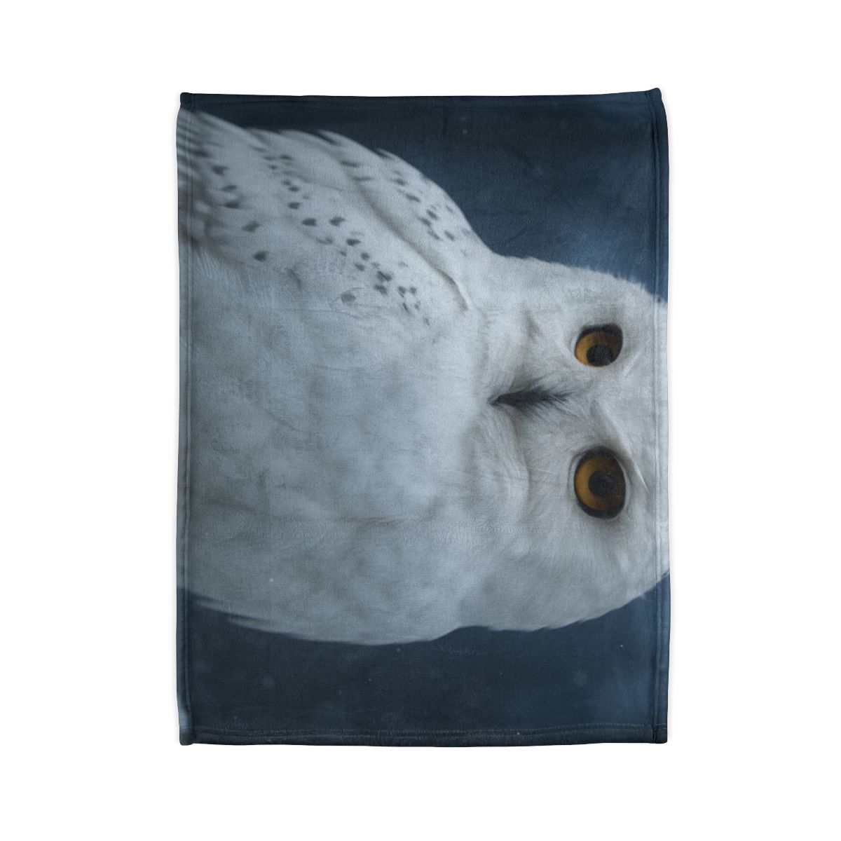 Twilight Watcher Snowy Owl trendy patterned blankets