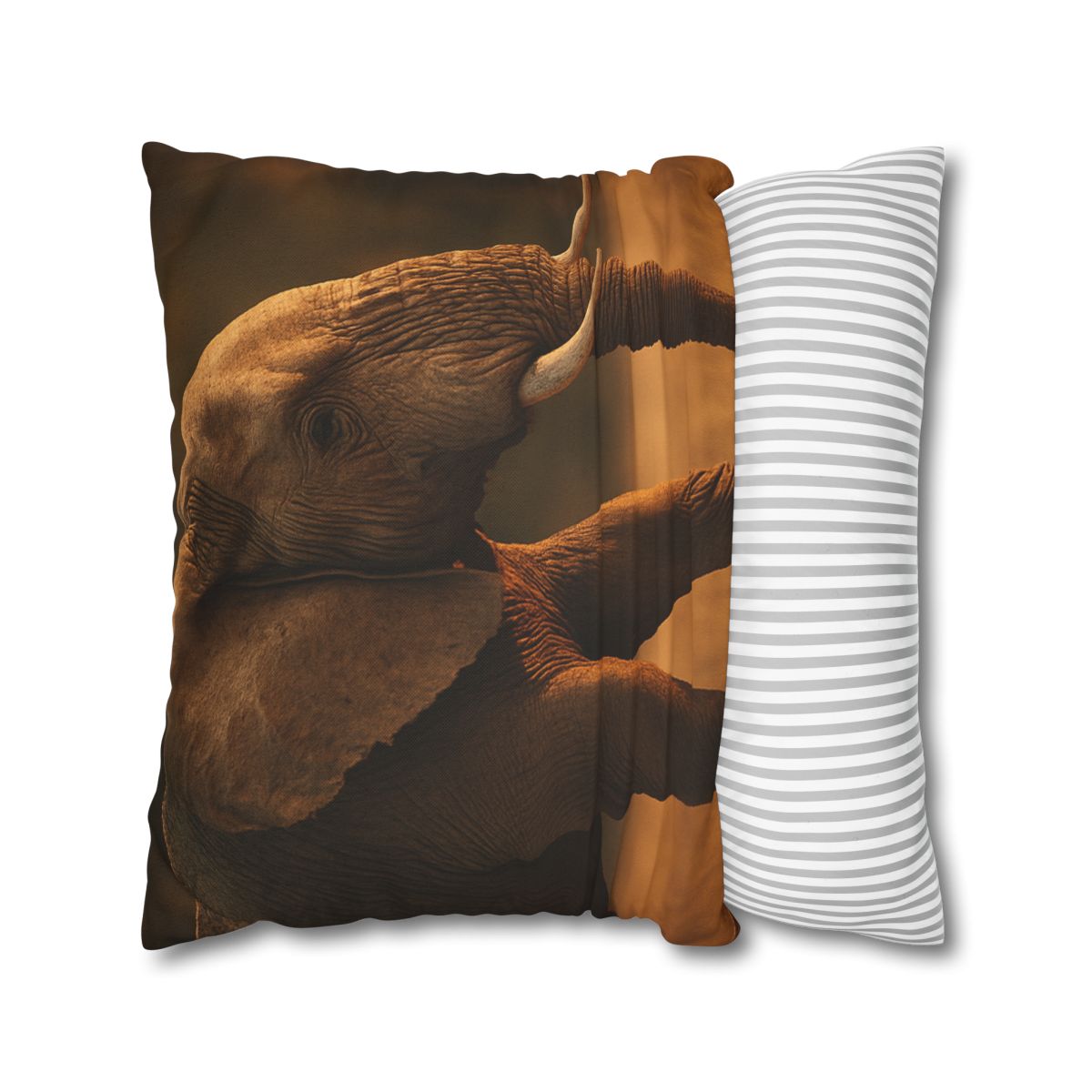 Savannah Sentinel Elephant designer print pillow cases