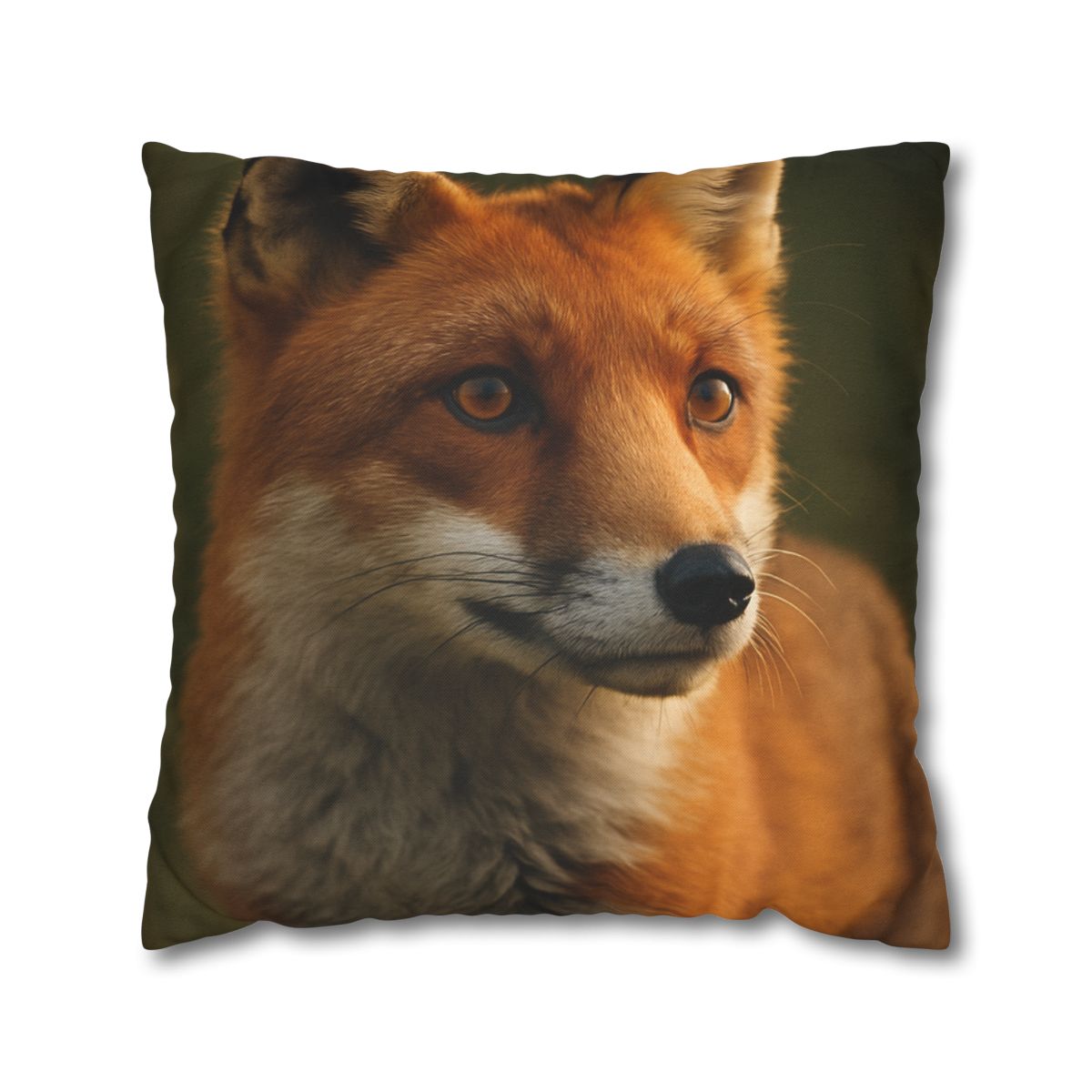 Crimson Whisper Red Fox stylish decorative pillowcases