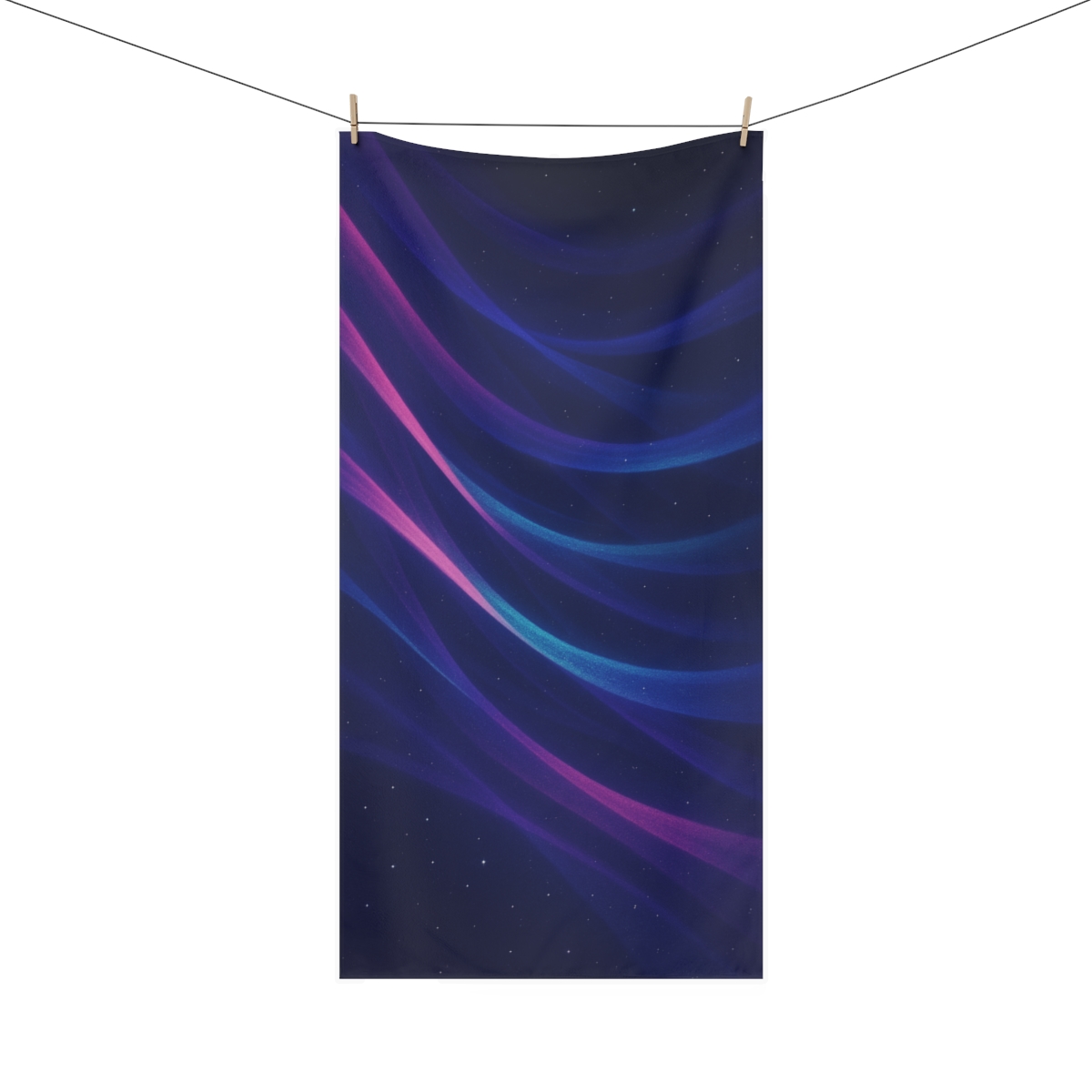 Spectral Aurora Lattice designer printed towels
