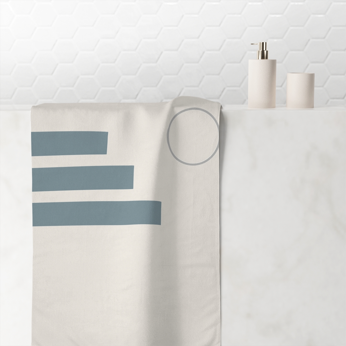 Stepped Bars With Distant Ring unique gift towels