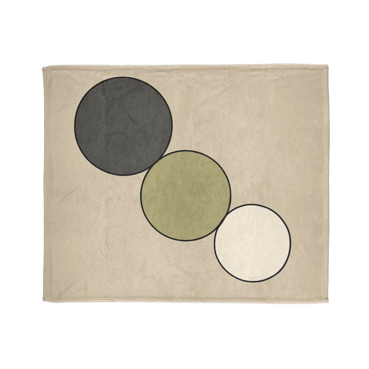 Staggered Trio Of Circles Harmony unique gift blankets