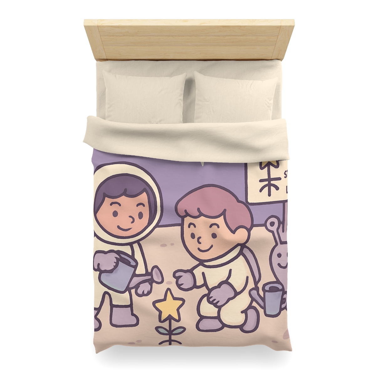 Moon Gardeners Planting Stardust Seeds custom duvets