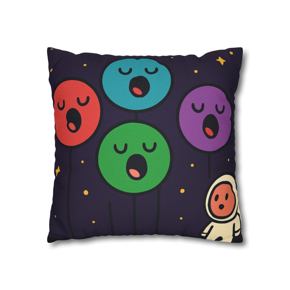 Galaxy Garden Of Singing Planets designer print pillow cases