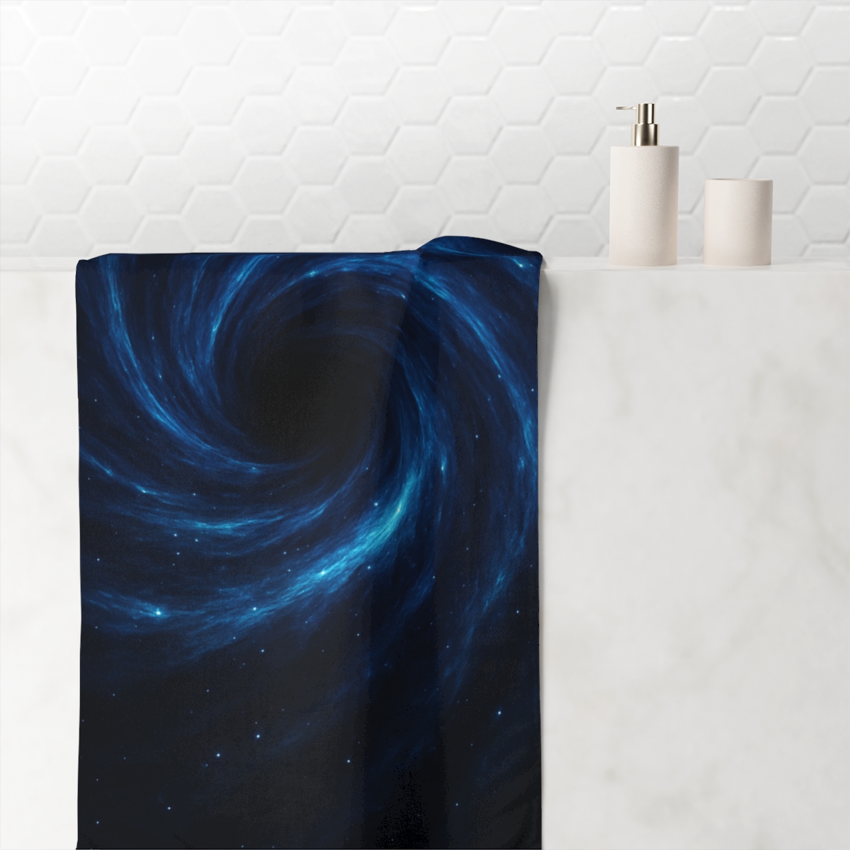 Gravity Well Vortex Energy custom towels