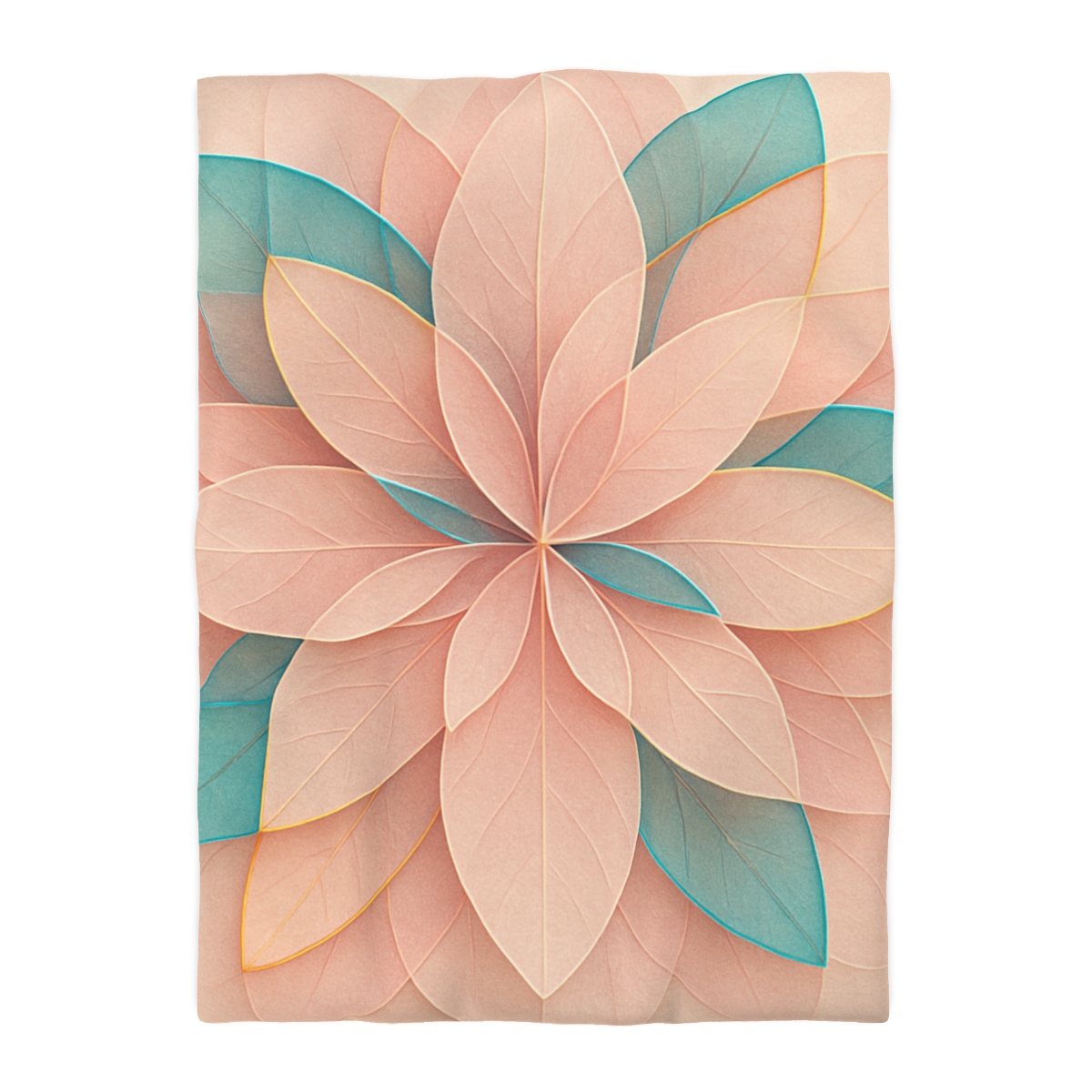 Petal Prism Overlap designer printed duvets