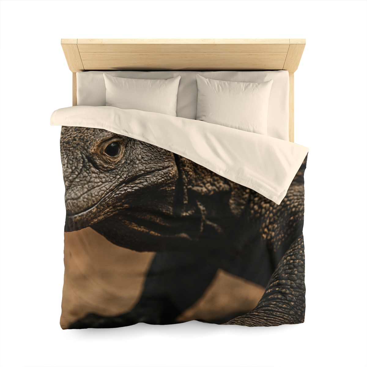 Ancient Sentinel Komodo Dragon personalized bedding duvets
